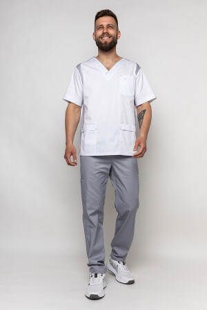 Suit Manhattan with trousers Praktik. White/smoke (5437017) фото 2