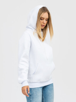 Худи UNISEX с начесом U-0401 белый (5110280) фото 8