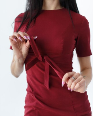 Medical dress for women Scarlett marsala 304-326-704 (6613954) фото 3