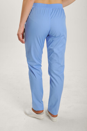 Костюм медицинский Рубина+ Бр. зауженные. COTTON. Белый / голубой (544704) фото 6