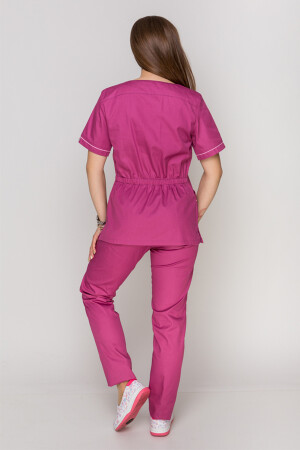 Monique+ Br. skinny suit. COTTON. Fuchsia + pink (piping) (5410161) фото 9