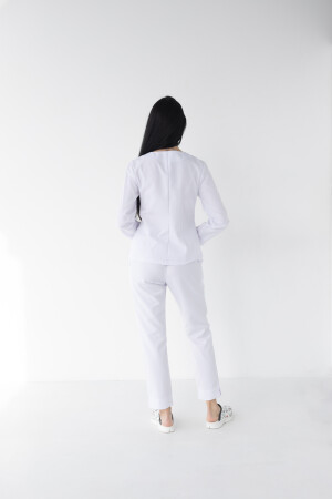 Women's medical suit Jacqueline white (Viscose “Elite”) 440-324-927 (6624466) фото 4