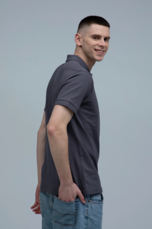 Men's Polo Shirt ST9060 dark grey (SLG) STEDMAN LUX POLO (5137931) фото 3