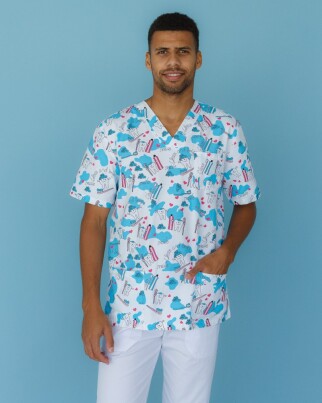 Medical suit with print men's Granite Teeth smile 131-324-626 (6613677) фото 3