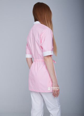 Women's medical blouse "Daria" pink (3399106) фото 2