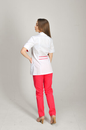 Costume Olga + Br. skinny. COTTON. White / coral (544667)(544667) фото 4