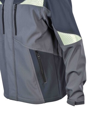 Рабочая куртка softshell Sizam KINGSTON серый/чёрный 30373-30378 (8138073) фото 5