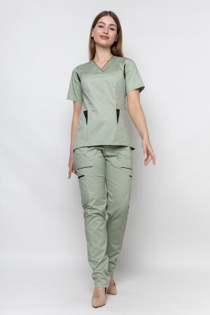 Medical suit Emelie-stretch, female. Pistachio (5436945) фото 1