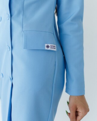 Medical gown women's Monica blue 356-333-677 (6613591) фото 5