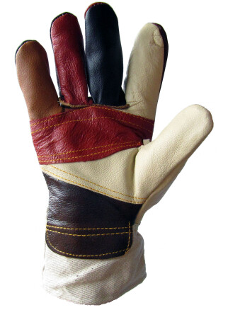 Gloves leather workers on a fur lining (10) фото 1