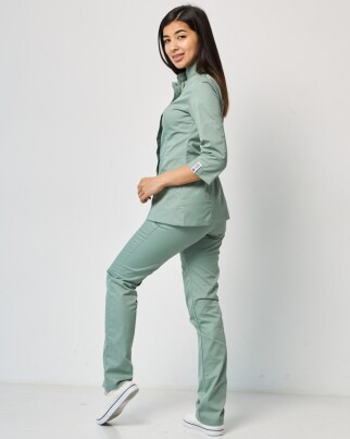 Medical suit for women Sakura olive 124-327-678 (6613322) фото 9