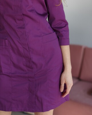 Medical gown for women Sakura purple 160-335-678 (6613580) фото 5