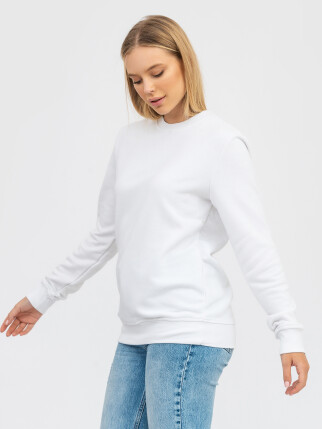 Свитшот UNISEX без начеса U-0302 белый (5110316) фото 8