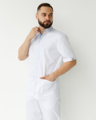 Medical suit for men London white-blue 133-372-679 (6613678) фото 7