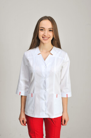 Isabella Jacket. White with red (trim) (544990) фото 2