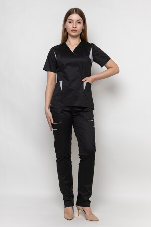 Medical suit black Emelie-stretch women's (5436913) фото 1