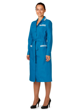 Female lab coat, cornflower (220013) фото 1