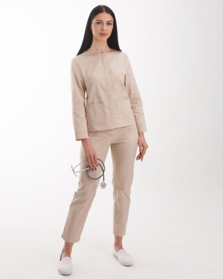 Medical suit women's Jacqueline cream 440-460-677 (6613359) фото 1
