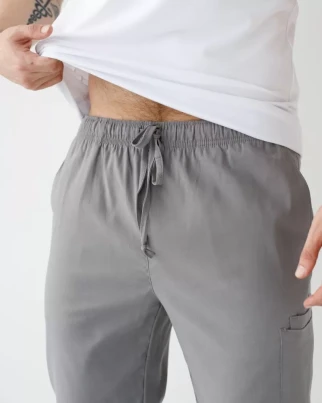 Medical pants men's joggers stretch gray 504-328-730 (6637784) фото 6