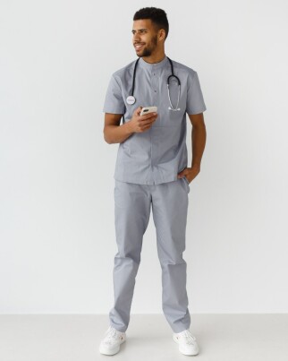 Medical suit for men Boston gray 129-328-679/485-328-679 (6613673) фото 1