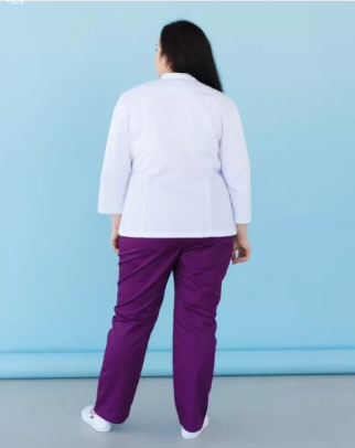 Medical suit for women Sakura white-purple 124-346-678 / 317-346-679 (6613238) фото 11