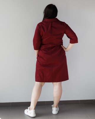 Women's medical gown Sophie Marsala +SIZE 306-326-677 (6625322) фото 6