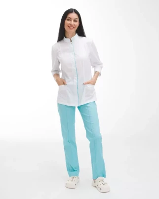 Medical suit for women Sakura white-menthol 124-441-679 (6637839) фото 1