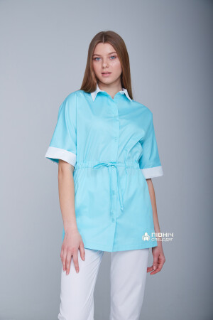 Women's medical blouse "Daria" cornflower-blue (3399130) фото 7