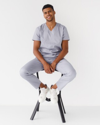 Medical suit for men Milan gray 134-328-708 (6613671) фото 1