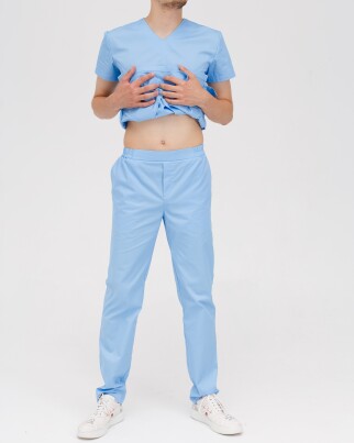Medical suit for men Milan light blue 134-436-758 (6613734) фото 3