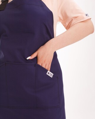 Professional water-repellent apron Verona navy blue 173-406-909 (6613858) фото 5