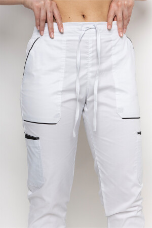 Medical Emeli-stretch trousers for women. White (5436963) фото 4