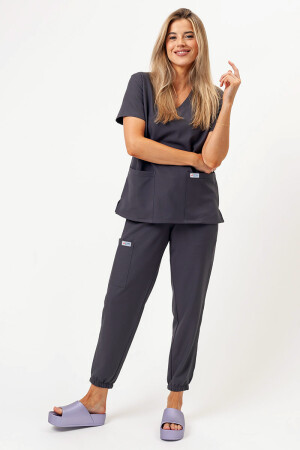 Women's medical suit "Maria" gray (501502) фото 1