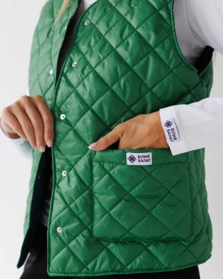 Medical insulated vest for women Oslo green 521-350-679 (6637734) фото 5