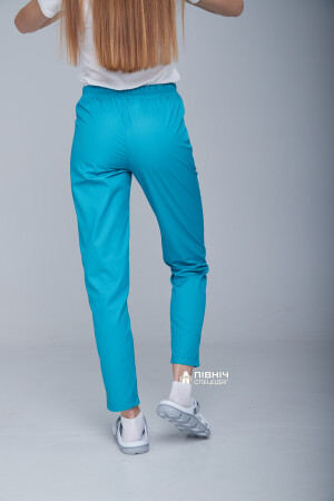 Women's medical trousers "Francesca" turquoise (3399108) фото 8