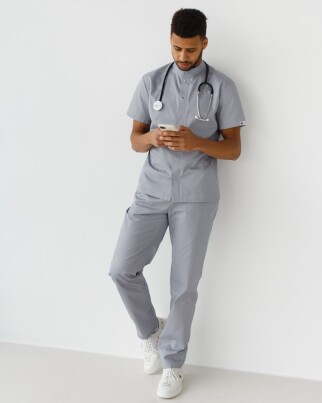 Medical suit for men Boston gray 129-328-679/485-328-679 (6613673) фото 7