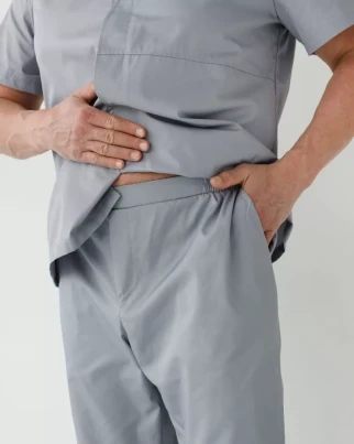 Medical suit for men Boston gray 129-328-679/485-328-679 (6613673) фото 12