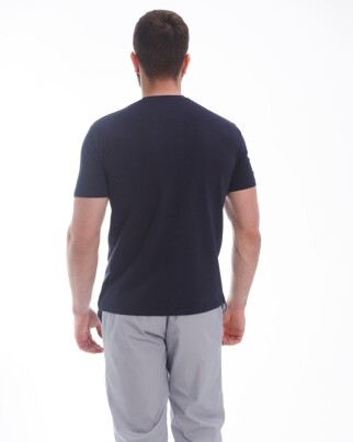 Медицинская футболка мужская синяя 153-322-681 (6613811) фото 2