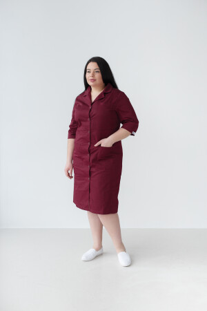 Women's medical gown Sophie Marsala +SIZE 306-326-677 (6625322) фото 2