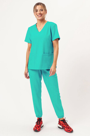 Medical suit "Maria" blue (401402) фото 7