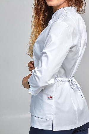 Diana+ Br. skinny suit. COTTON. White / navy blue (544664) фото 5