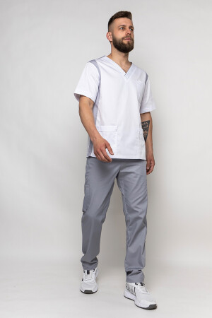 Suit Manhattan with trousers Praktik. White/smoke (5437017) фото 4
