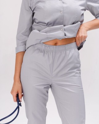 Медицинский костюм женский Элизабет серый 441-328-679 (6613364) фото 7