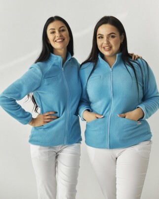 Medical sweatshirt women's fleece Dakota blue 406-333-842 (6613448) фото 6