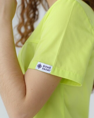 Medical shirt women's Topaz lime 164-330-705 (6613500) фото 6