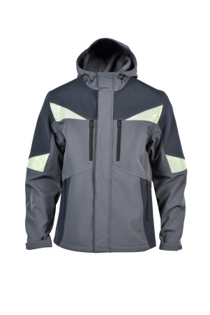 Рабочая куртка softshell Sizam KINGSTON серый/чёрный 30373-30378 (8138073) фото 2