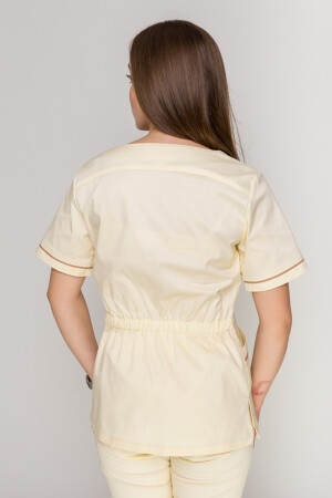 Костюм медичний Монік - стрейч. / Бр. завужені. Стрейчевий COTTON. Шампань (5410164) фото 9