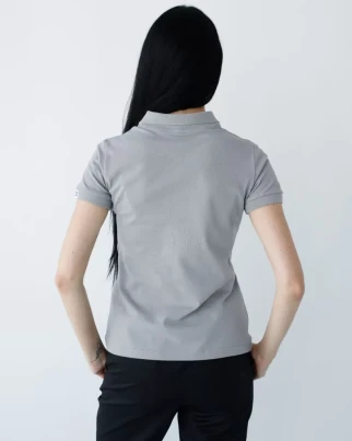 Medical polo for women light gray 147-419-677 (6637750) фото 2