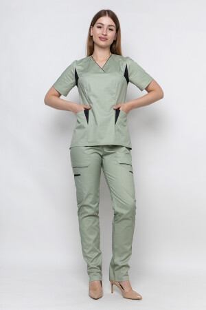 Medical suit Emelie-stretch, female. Pistachio (5436945) фото 2
