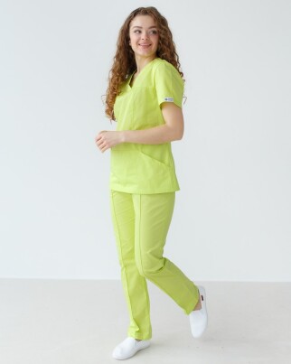 Medical shirt women's Topaz lime 164-330-705 (6613500) фото 7